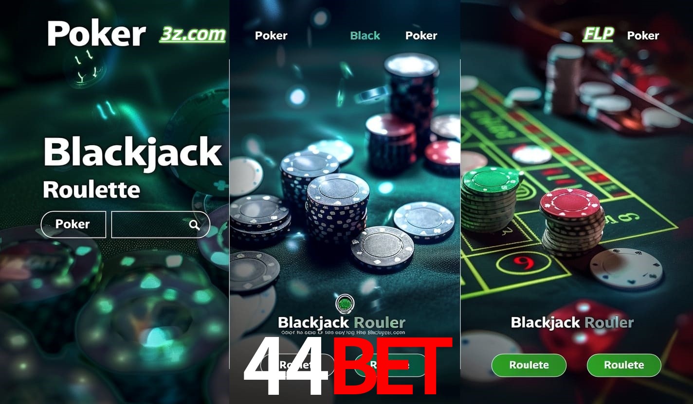 Cassino online 44bet com Poker, Blackjack e Roleta ao vivo para jogadores do Brasil