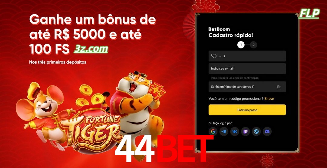 44bet cassino Brasil bônus de boas-vindas até R$5000 e 100 free spins