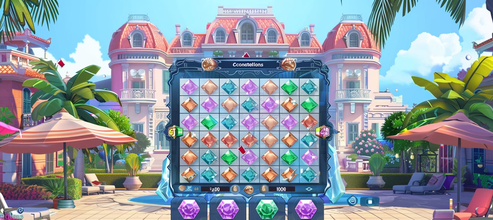 44bet Constellations slot game cassino online com pedras preciosas