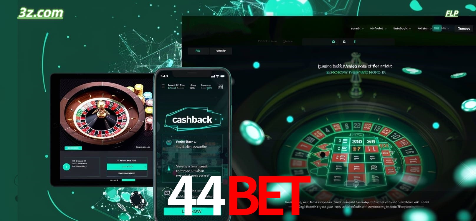Jogue roleta em dispositivos móveis e desktop com 44bet