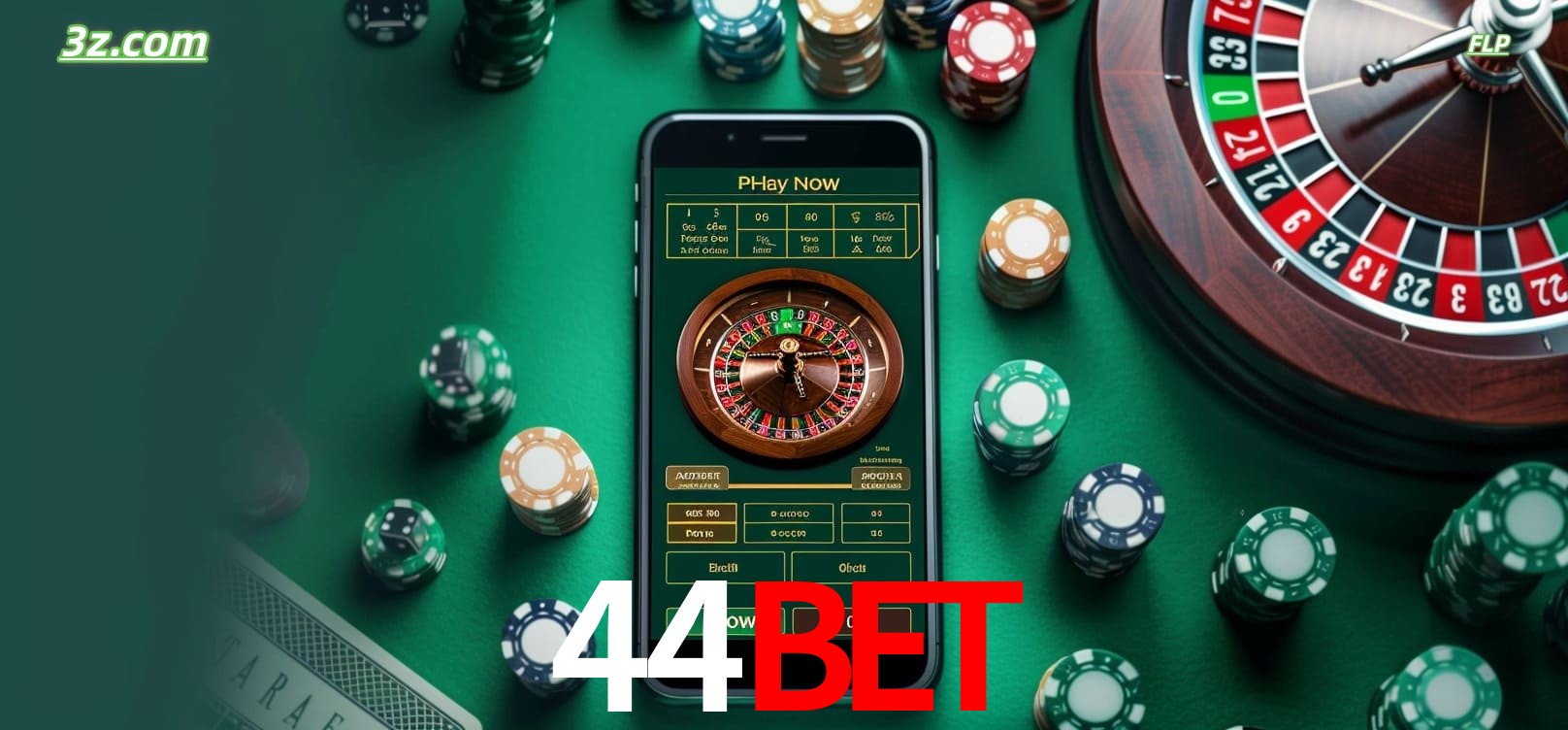 Roleta online no cassino 44bet disponível em celular e computador
