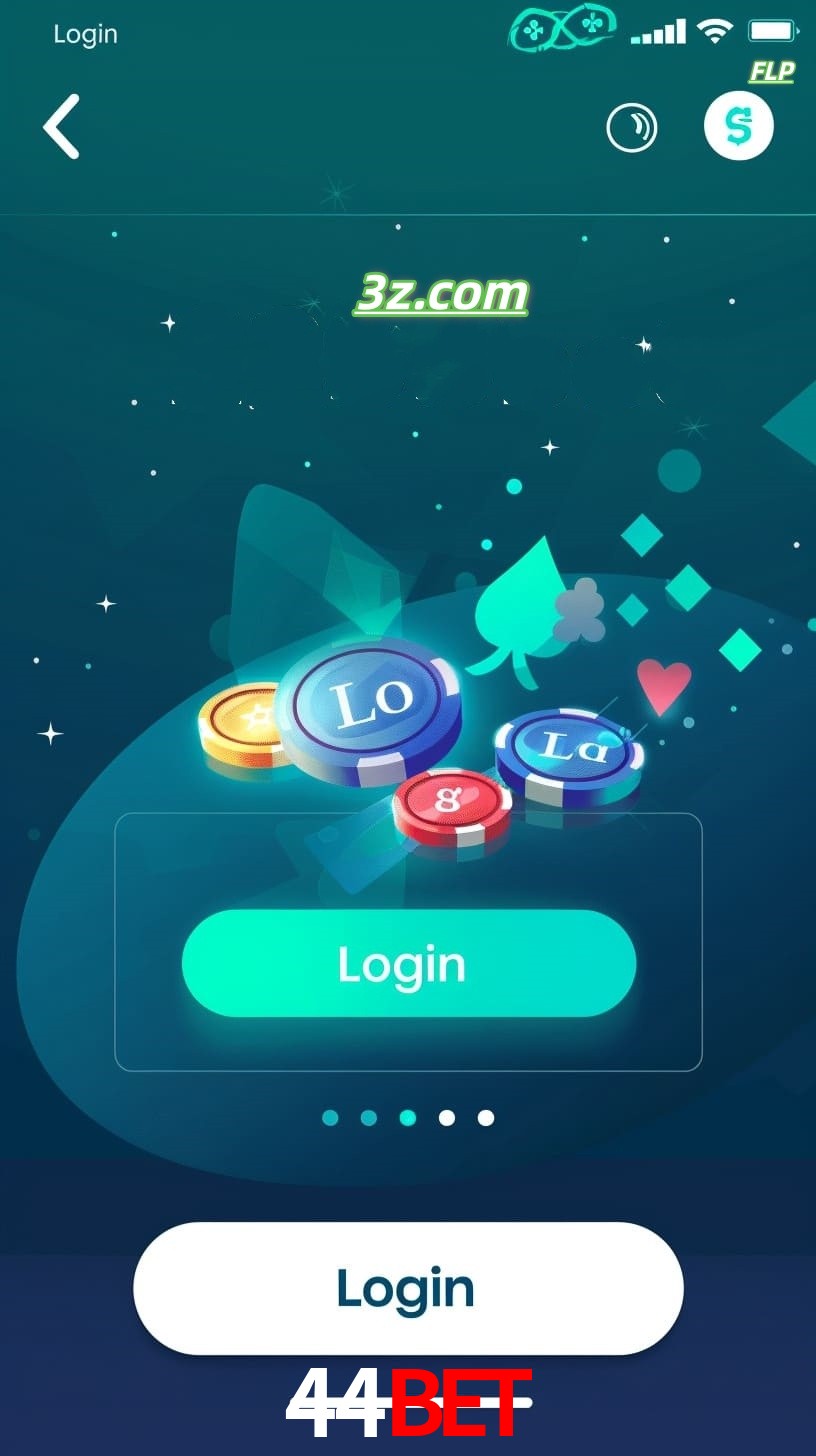 Login no aplicativo de cassino online 44bet Brasil com bônus de boas-vindas